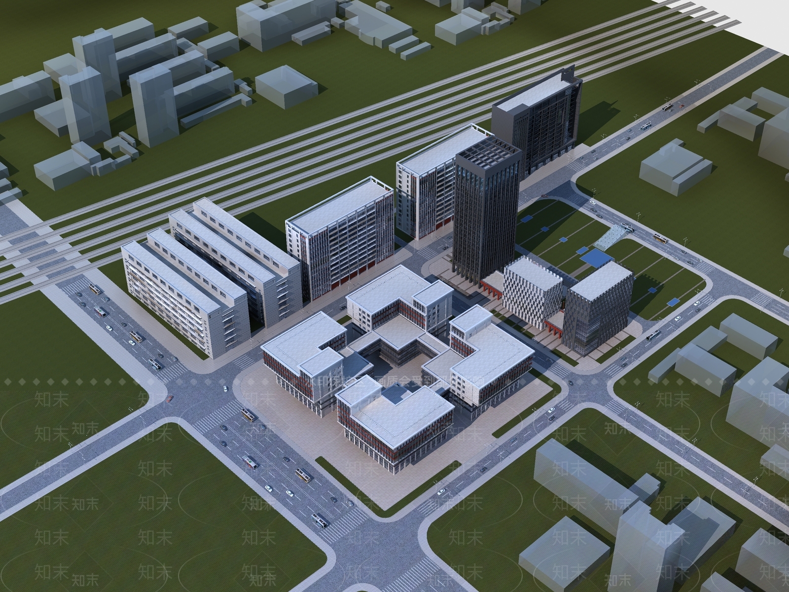 现代工业厂房3D模型下载【ID:1138319620】