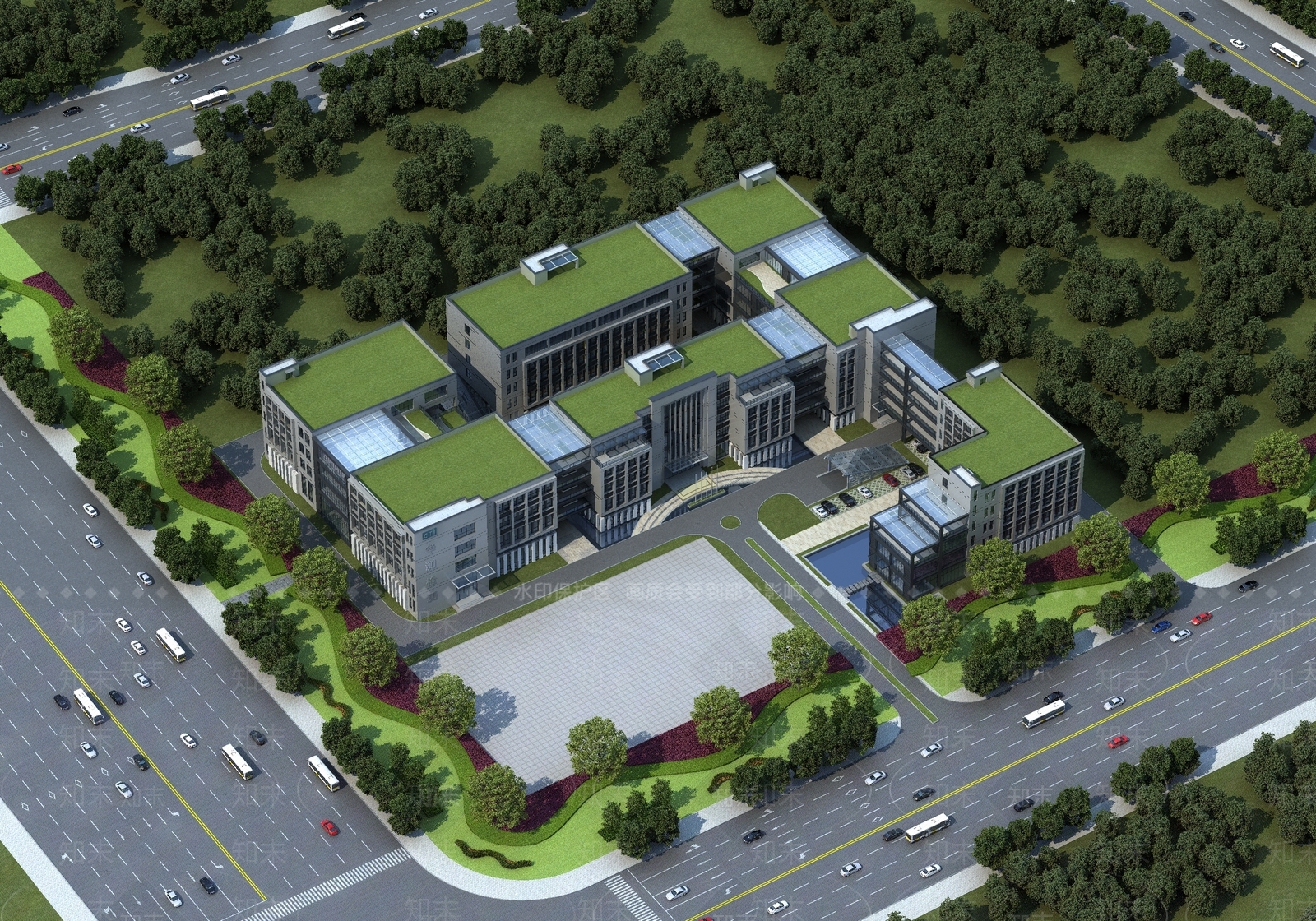 现代工业厂房3D模型下载【ID:1138320246】