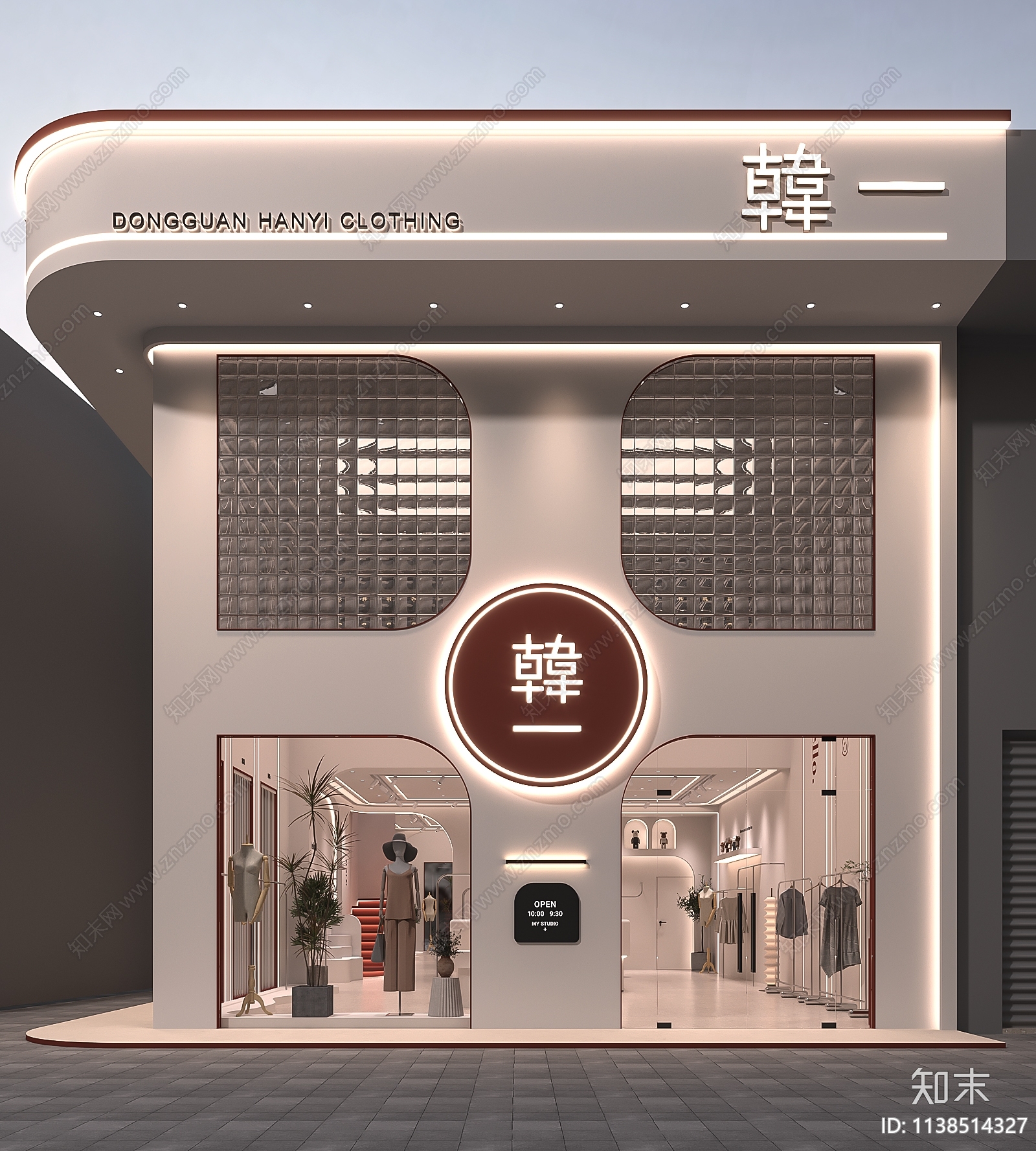 侘寂服装鞋店3D模型下载【ID:1138514327】