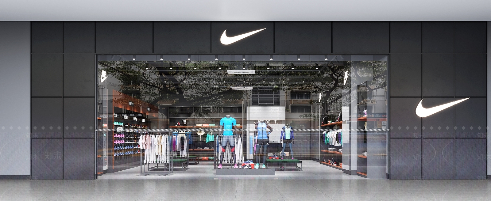 工业风鞋店3D模型下载【ID:1138365184】