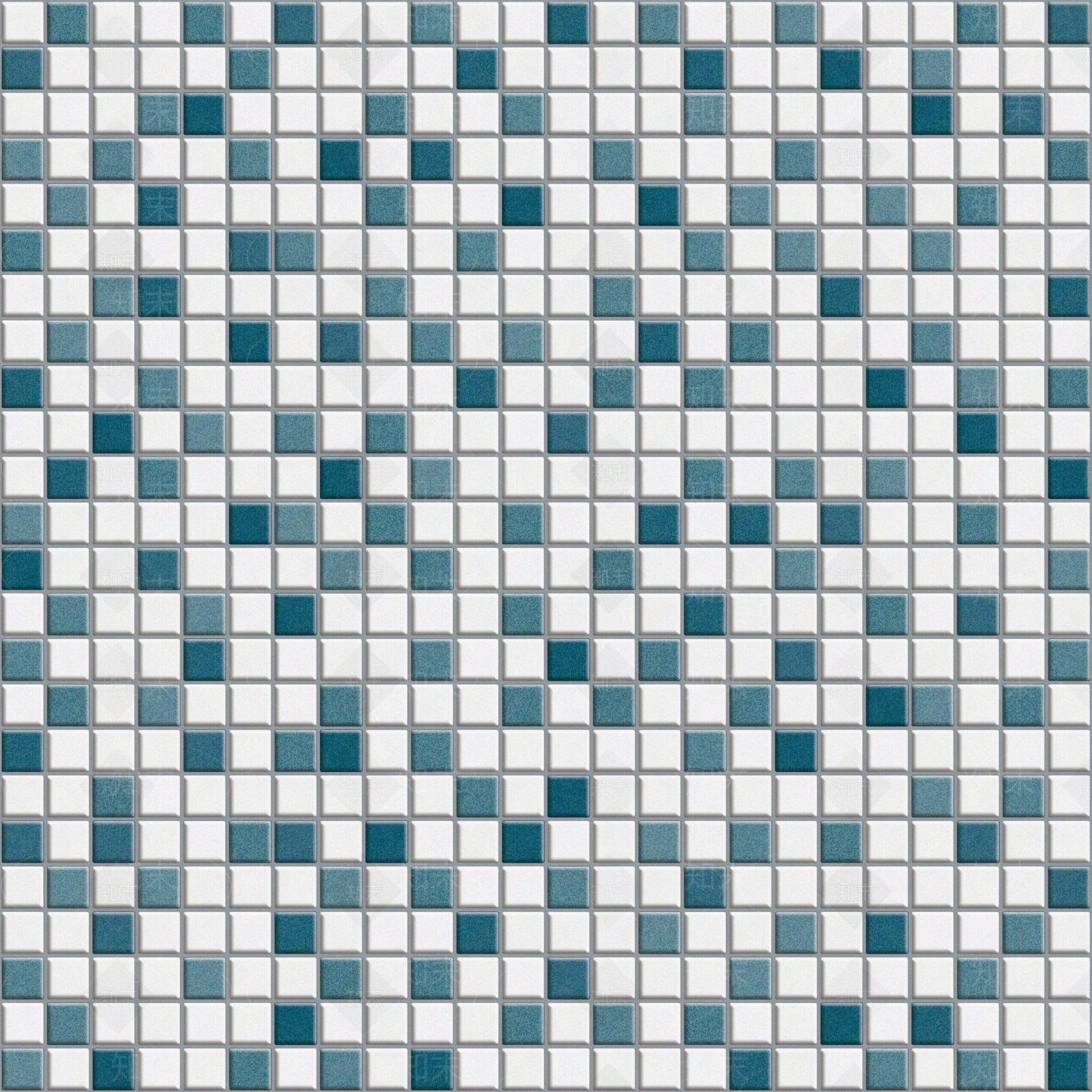 绿白相间哑光马赛克瓷砖贴图下载【ID:1138376437】