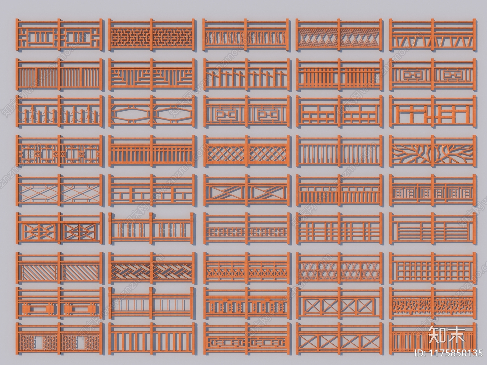 栏杆3D模型下载【ID:1175850135】