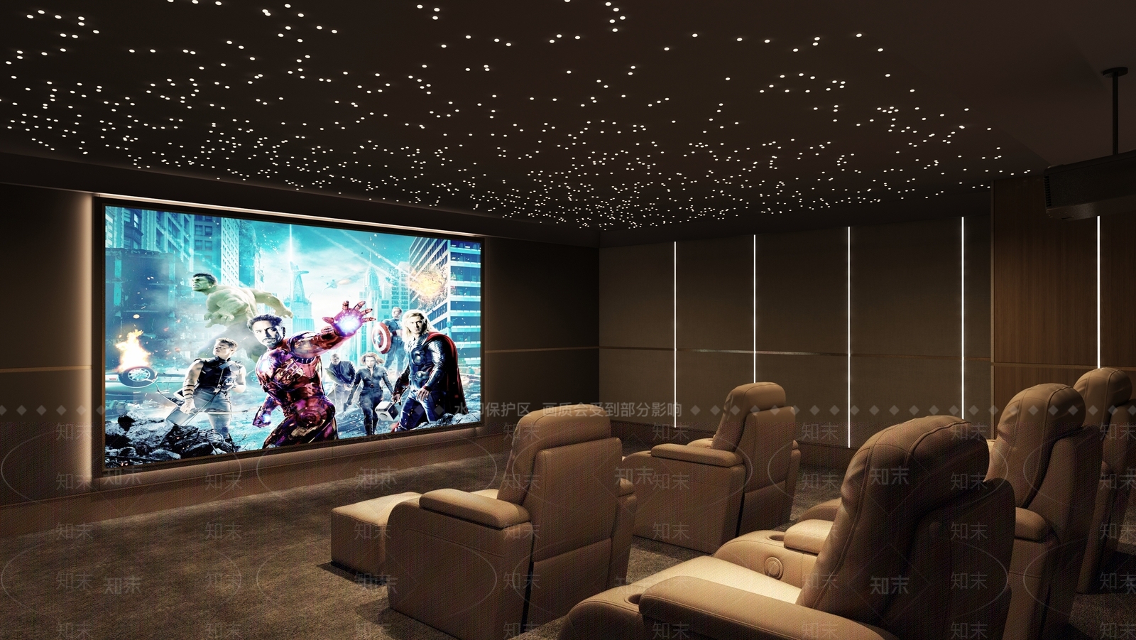 现代家居影音室3D模型下载【ID:1138386387】