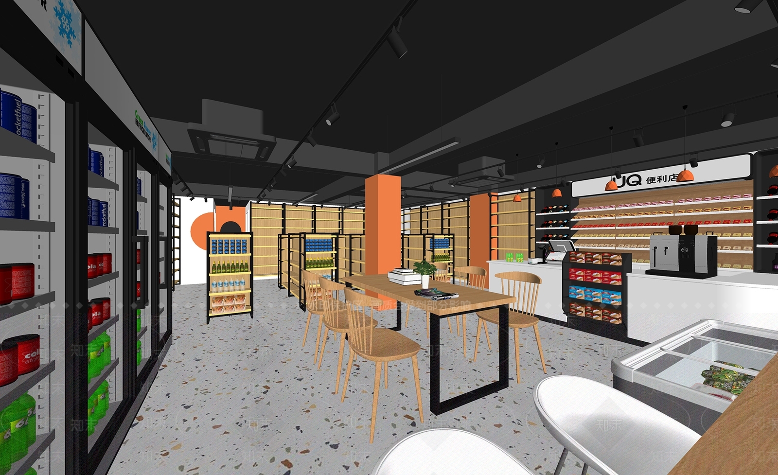 现代便利店超市SU模型下载【ID:1138611495】