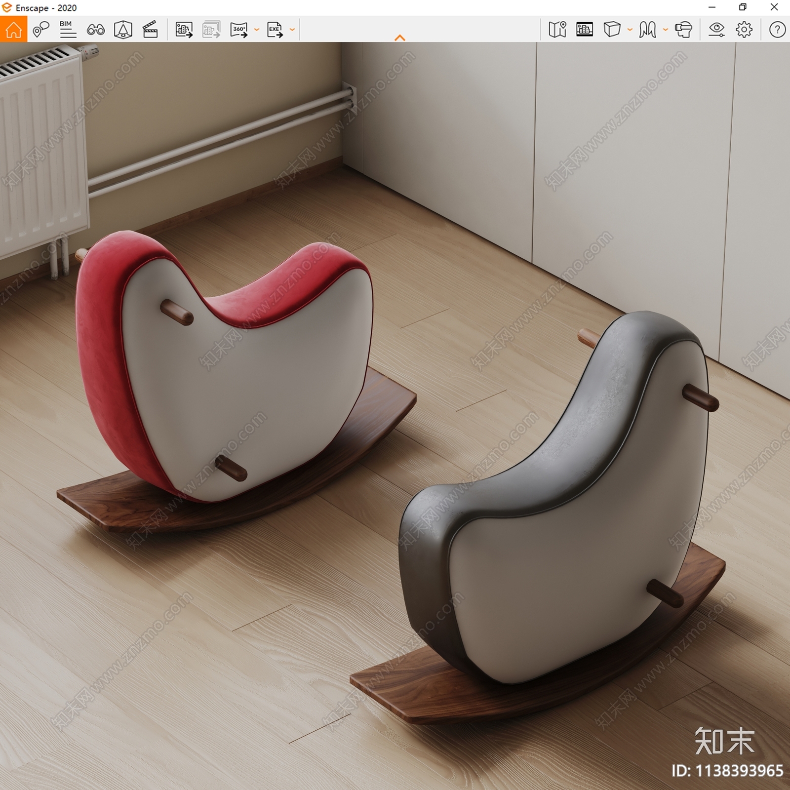 现代木马椅子SU模型下载【ID:1138393965】
