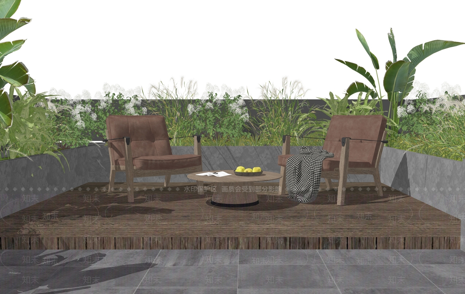 现代户外椅SU模型下载【ID:1138394856】