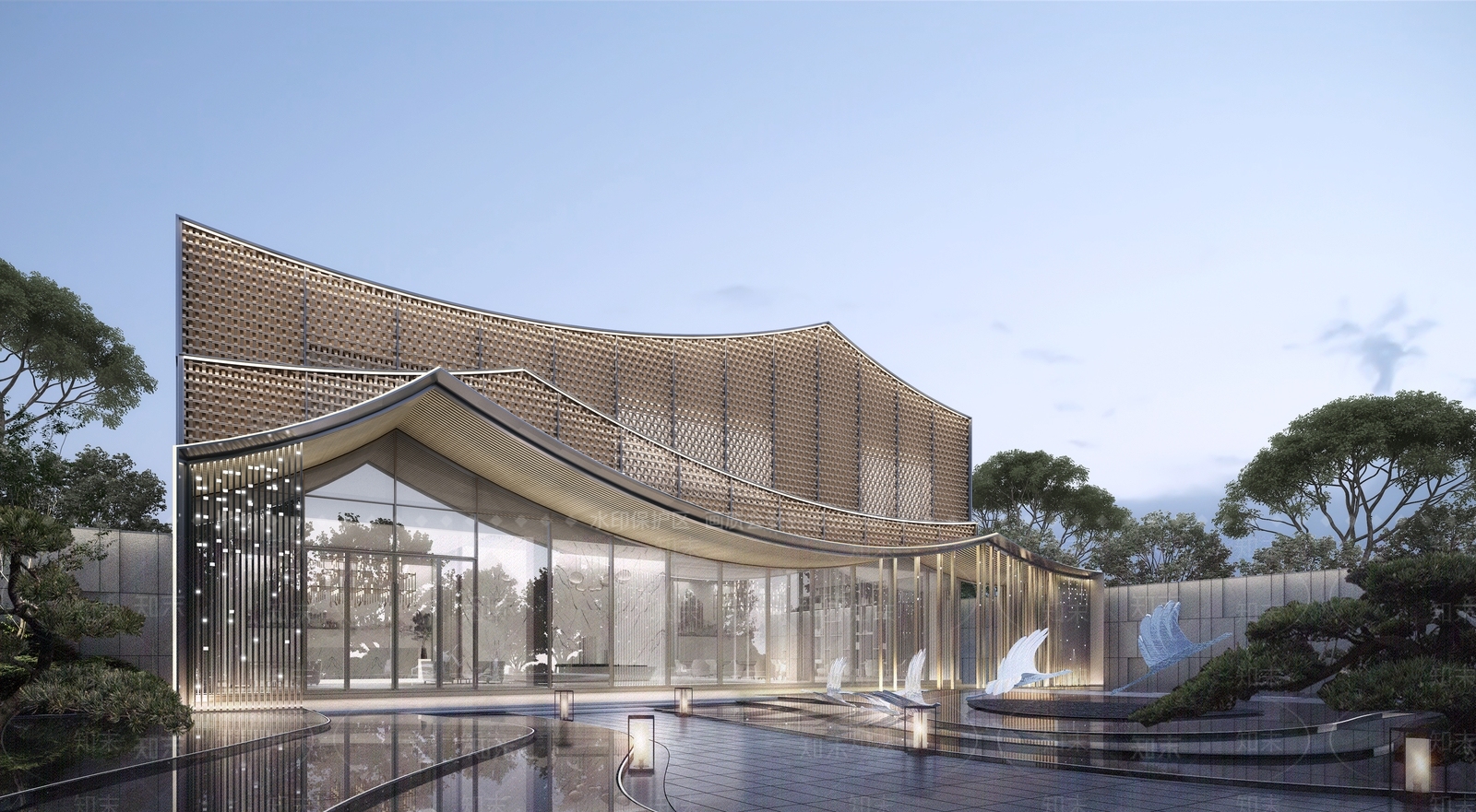 售楼处建筑SU模型精品下载_SketchUp模型_知末网