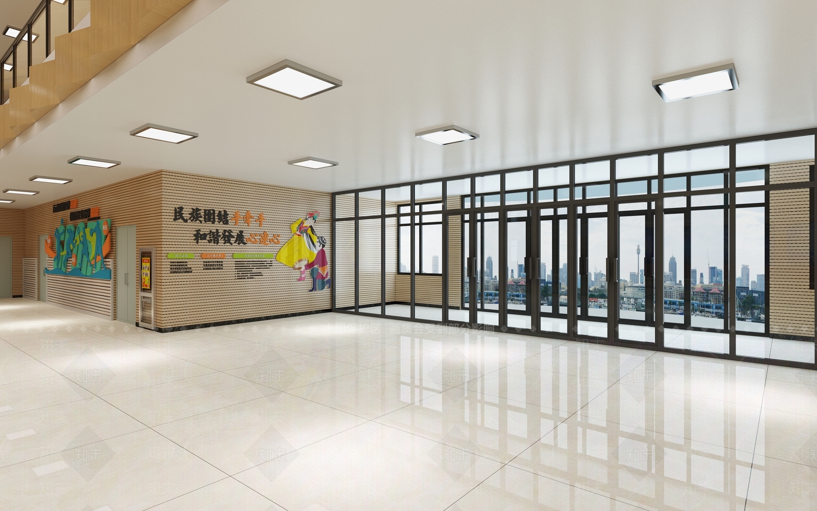 现代篮球场3D模型下载【ID:1138404185】