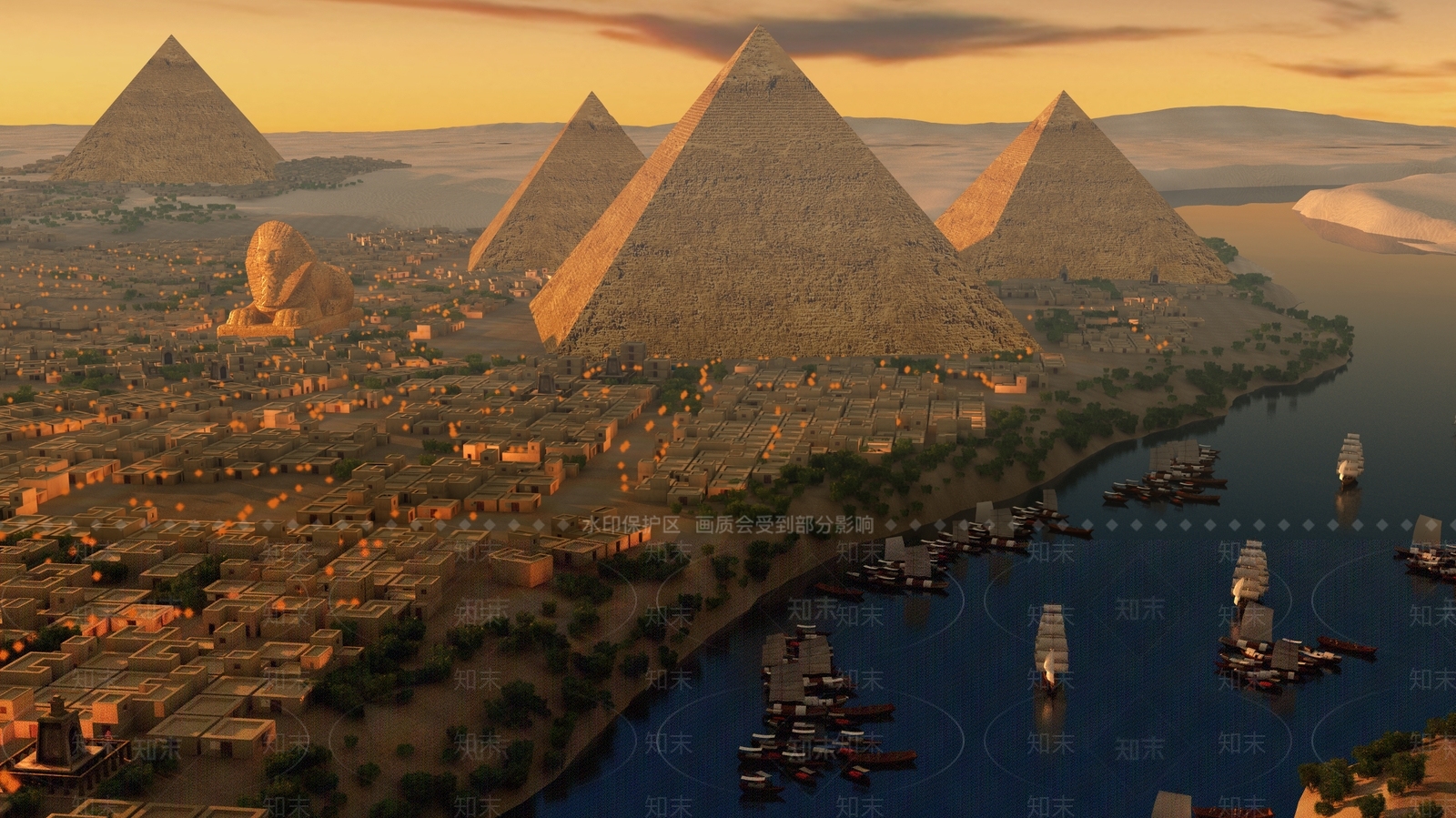 埃及金字塔3D模型下载【ID:1138407968】