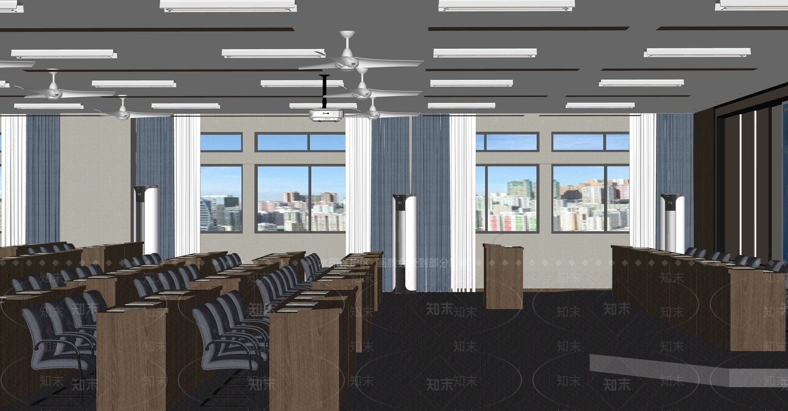 现代报告厅SU模型下载【ID:1138412352】