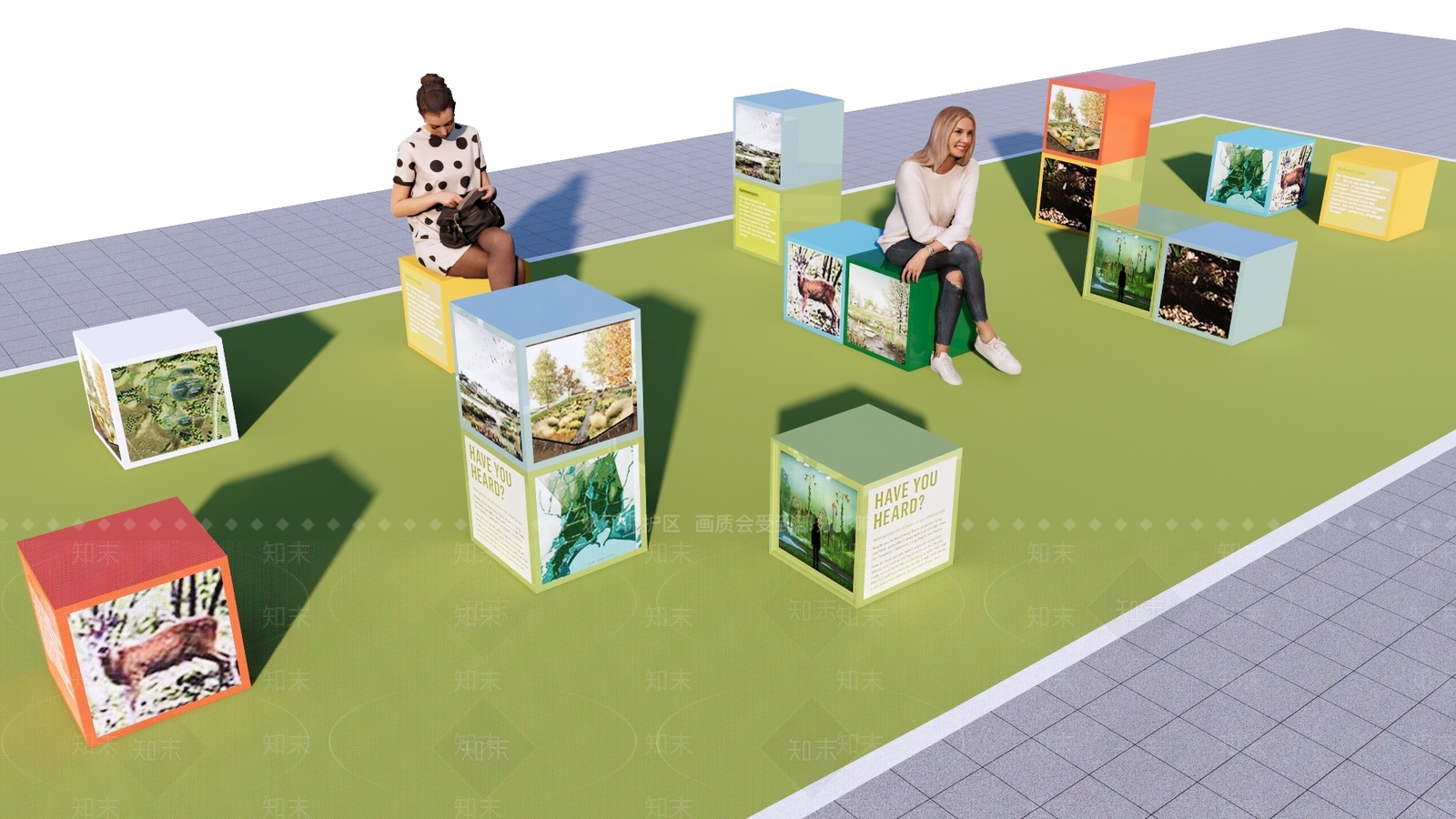 现代科普设施小品SU模型下载【ID:1138419666】