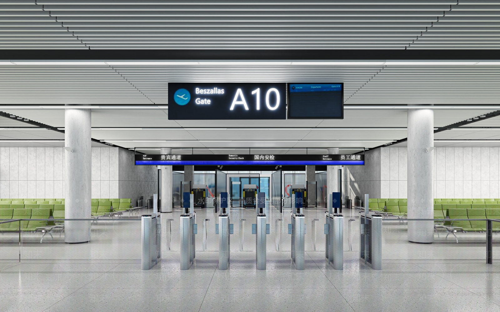 现代机场3D模型下载【ID:1138424745】