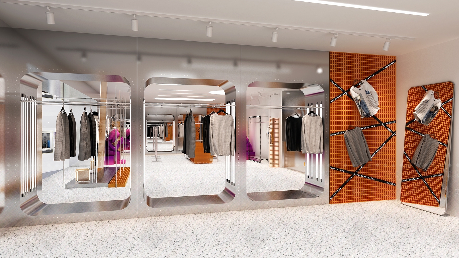 现代服装店3D模型下载【ID:1138434459】