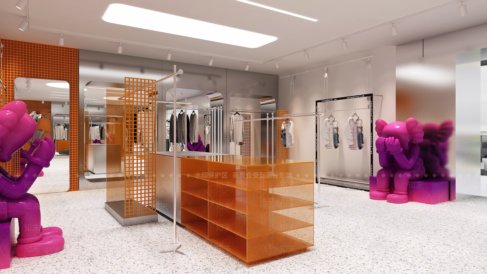 现代服装店3D模型下载【ID:1138434459】
