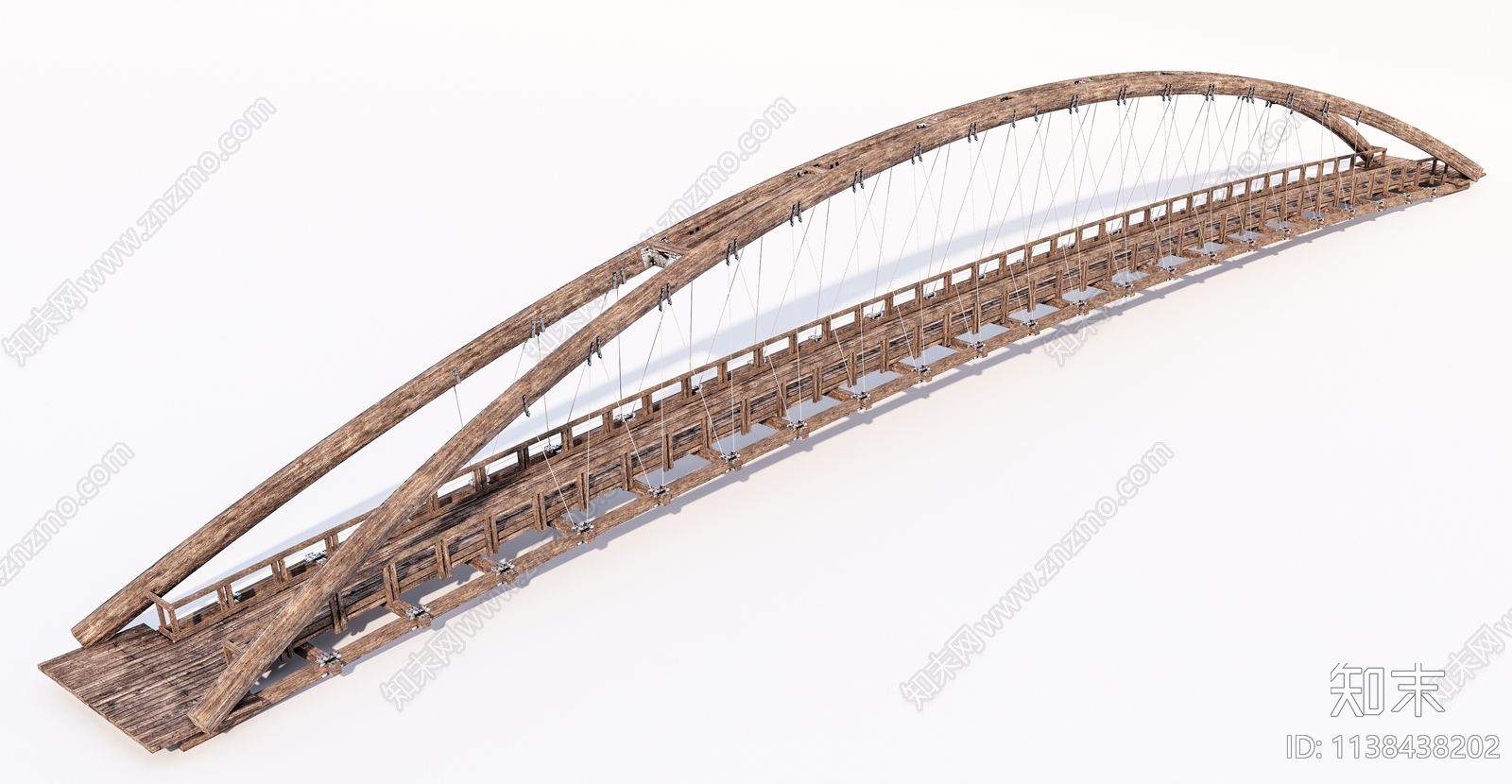 现代景观桥SU模型下载【ID:1138438202】