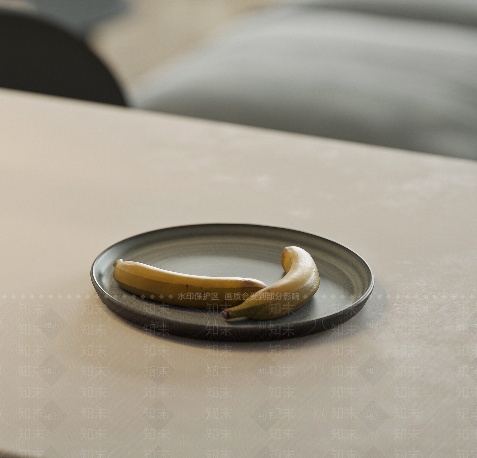 果盘香蕉模型3D模型下载【ID:1138475462】