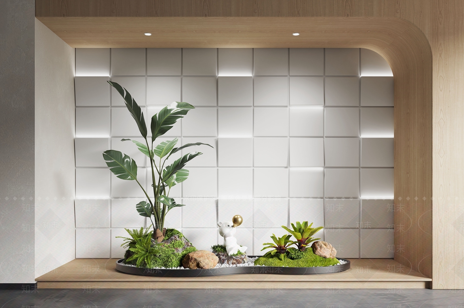 现代景观植物小品3D模型下载【ID:1138503476】