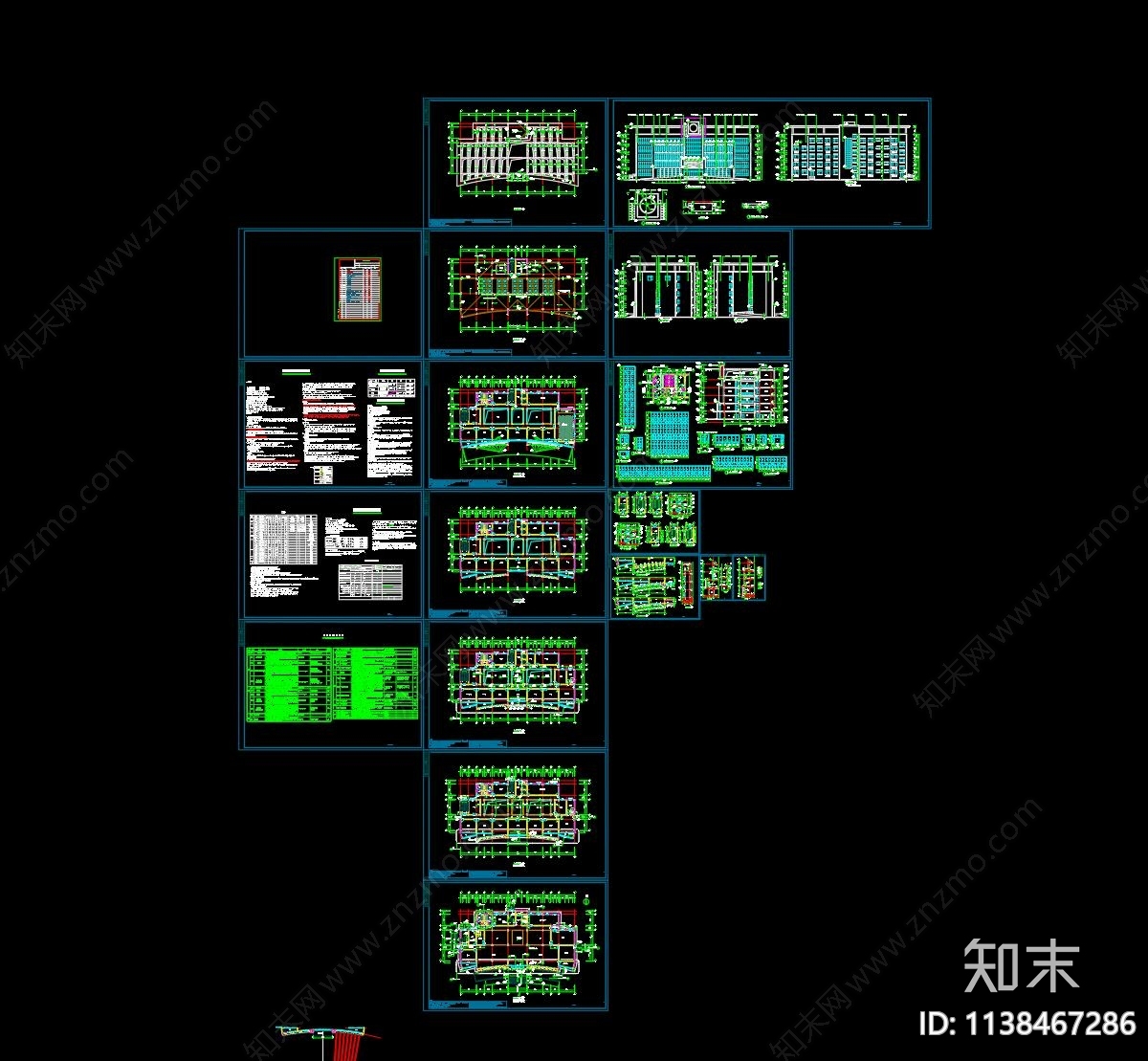 山东社会福利院五层综合楼建筑cad施工图下载【ID:1138467286】