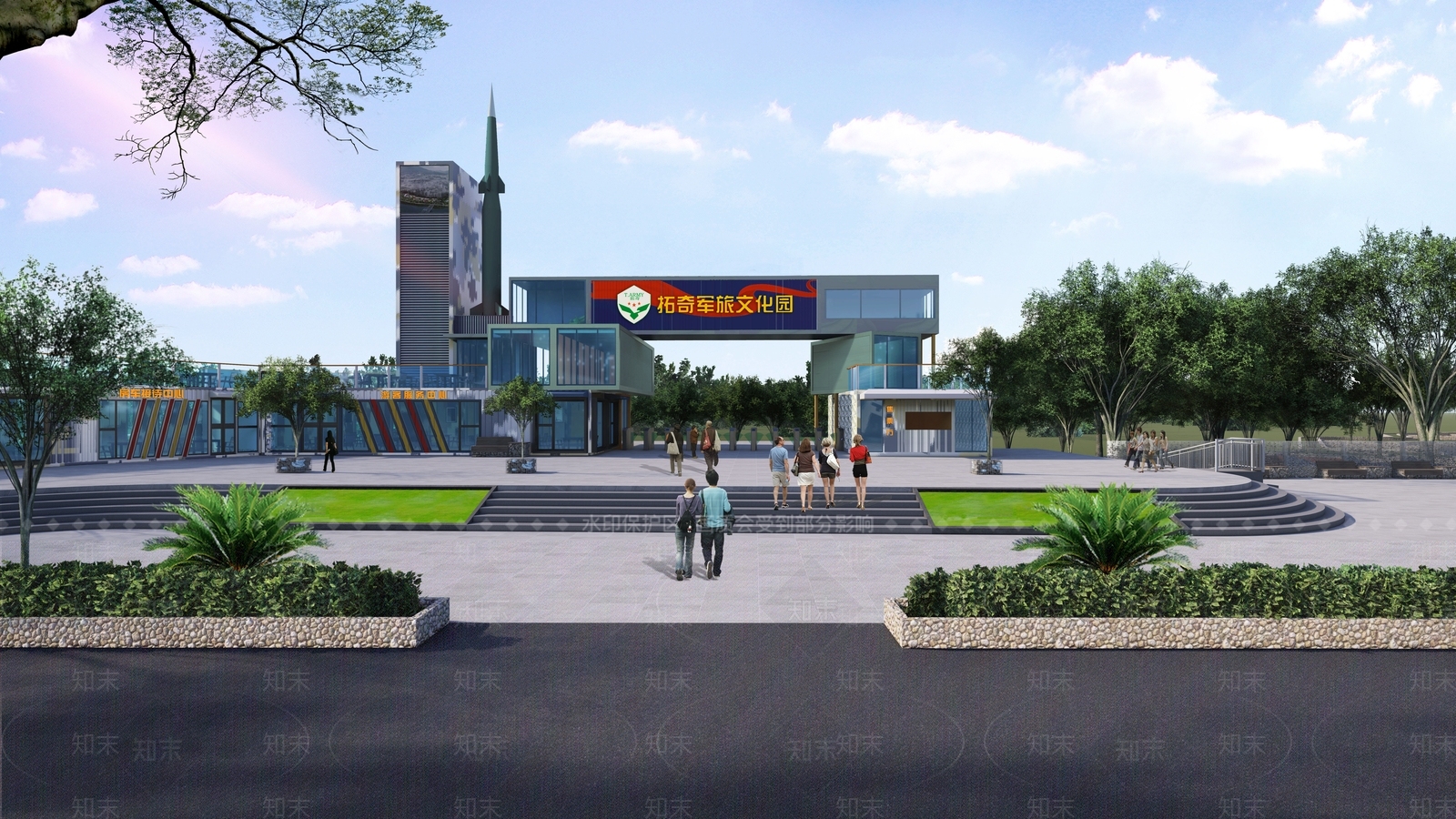 公共建筑SU模型下载【ID:1166221899】