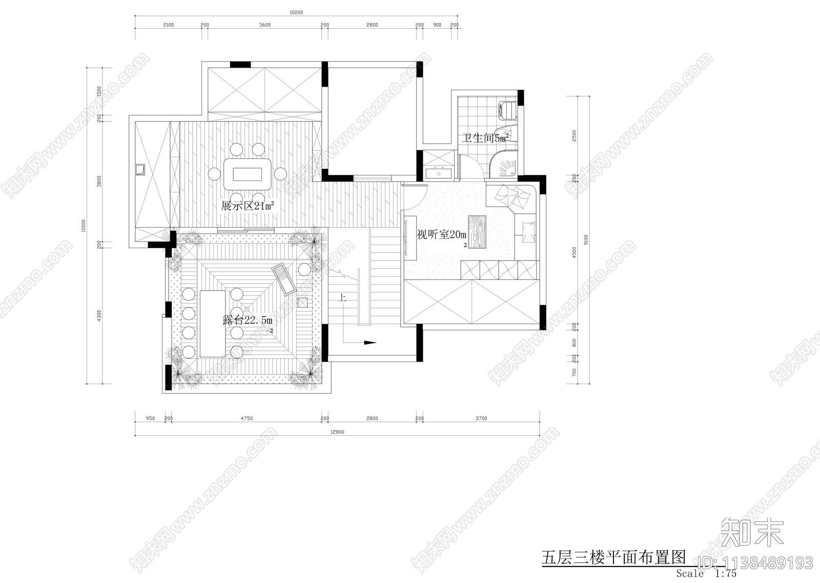 三层欧式全套别墅样板房装修cad施工图下载【ID:1138489193】