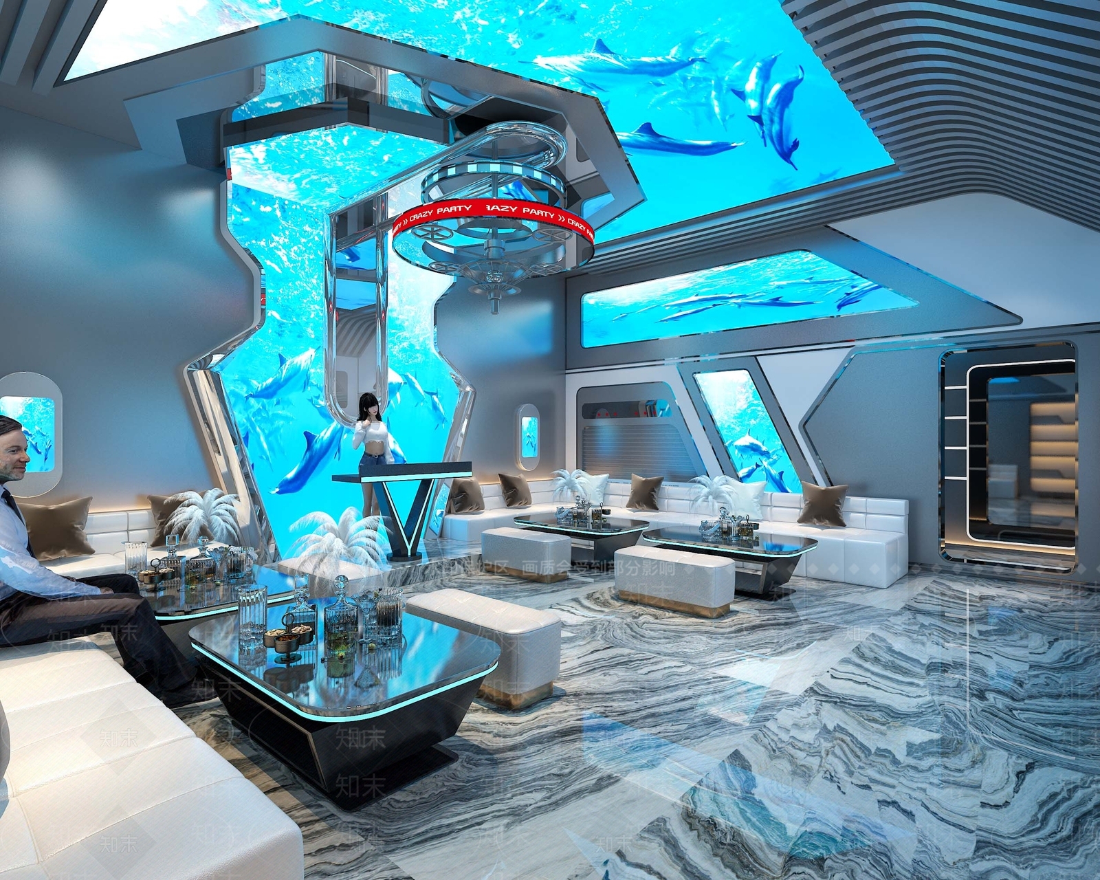 现代KTV包厢3D模型下载【ID:1138495681】