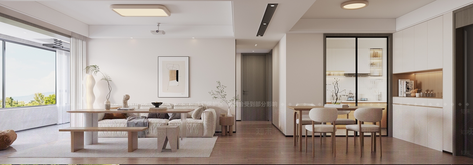 现代书房3D模型下载【ID:1221901453】