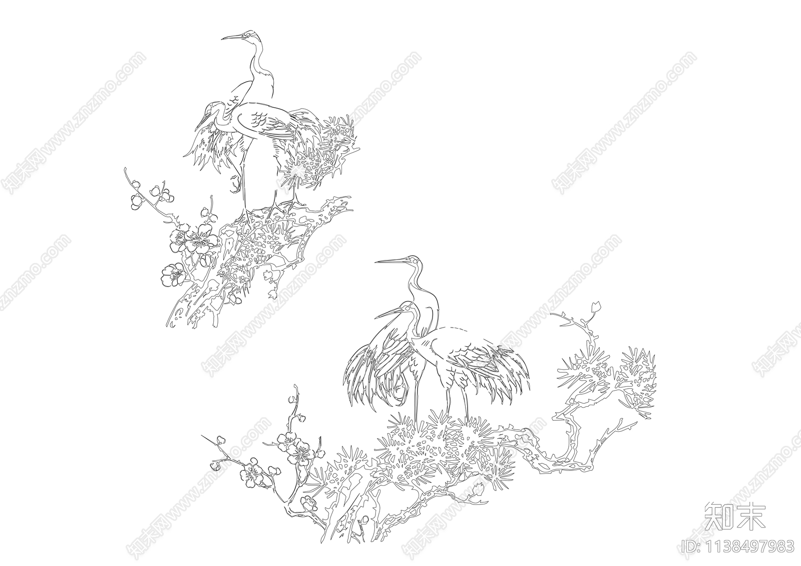 仙鹤cad施工图下载【ID:1138497983】