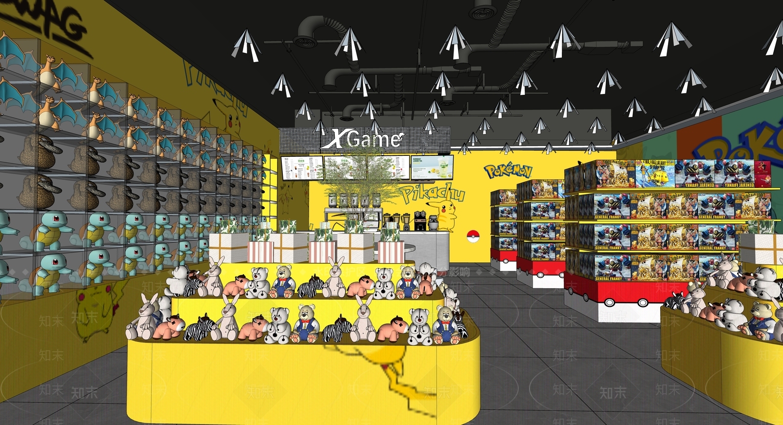 现代潮玩玩具礼品店SU模型下载【ID:1138500081】