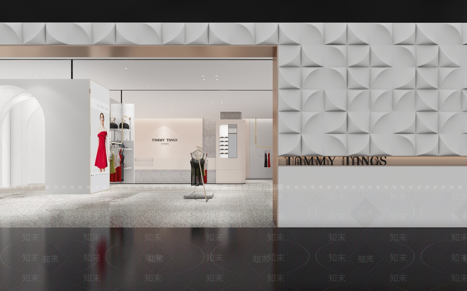 现代服装鞋店3D模型下载【ID:1138501295】