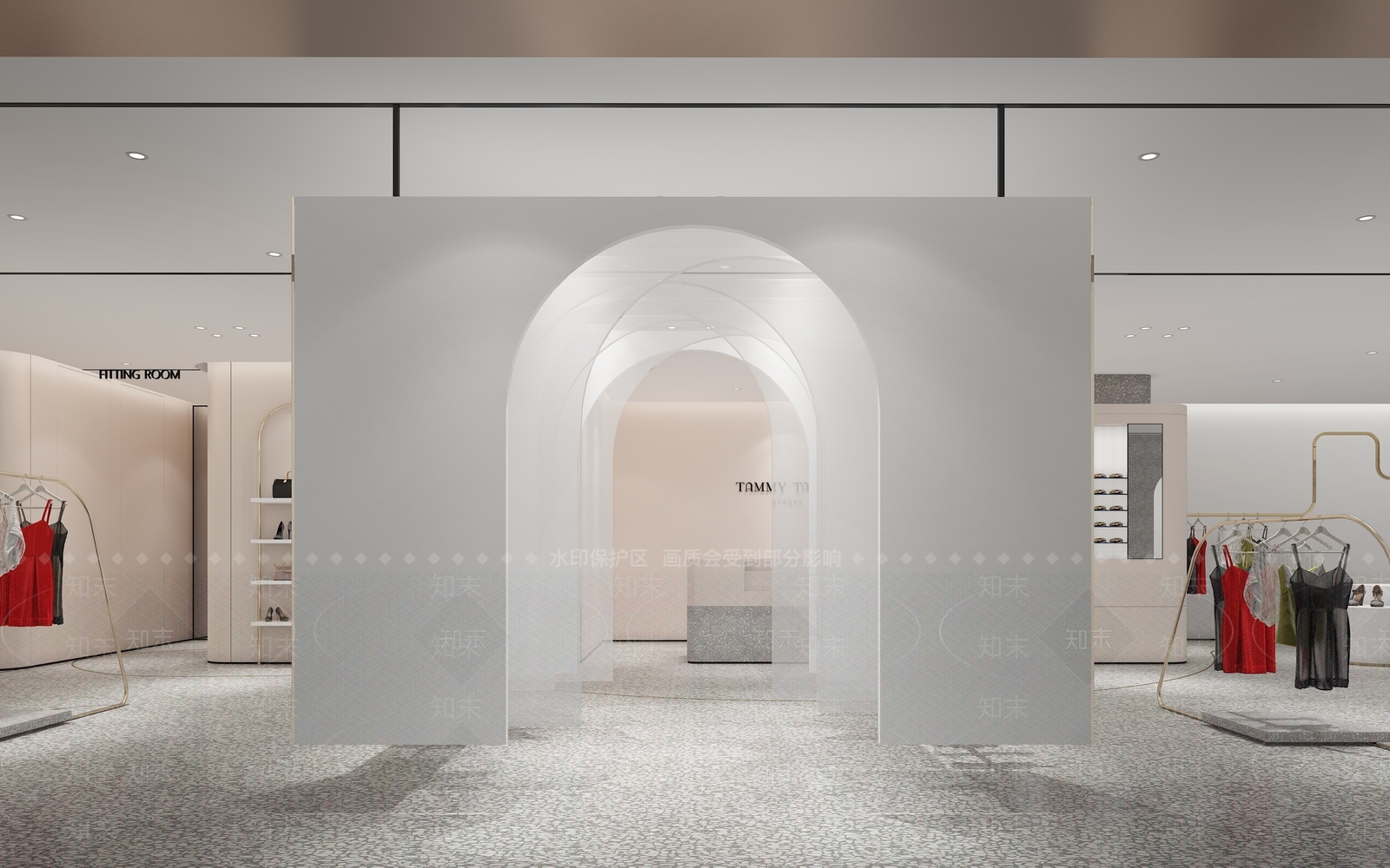 现代服装鞋店3D模型下载【ID:1138501307】