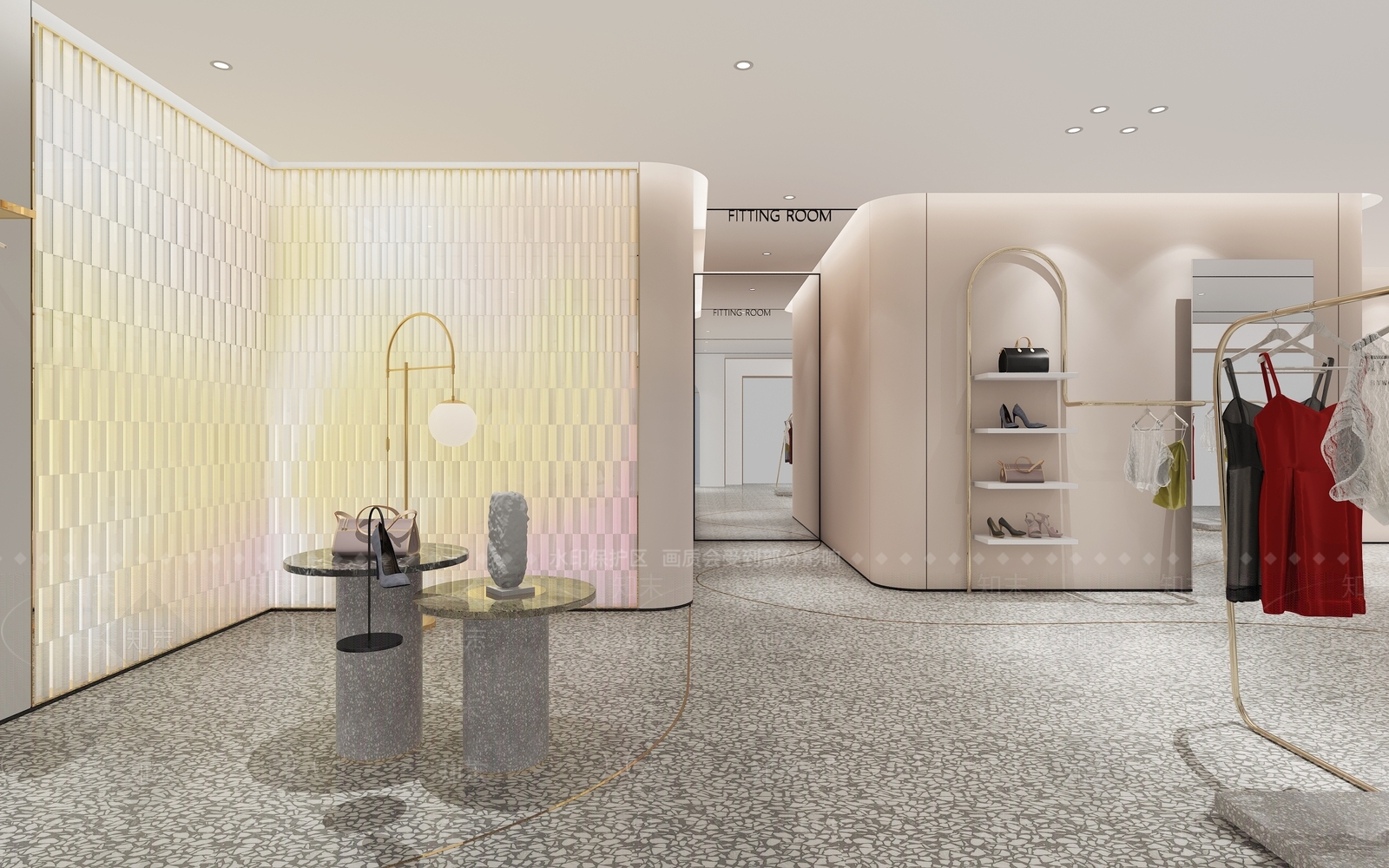 现代服装鞋店3D模型下载【ID:1138501307】