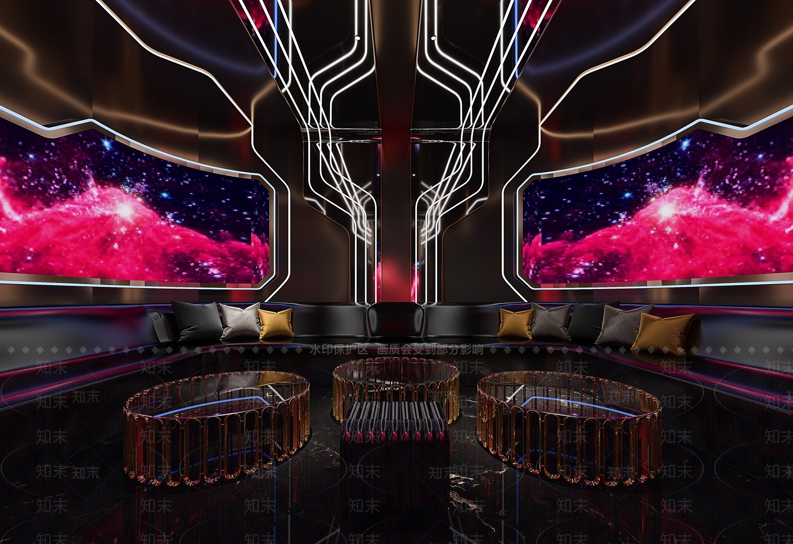 现代KTV包厢3D模型下载【ID:1138511406】