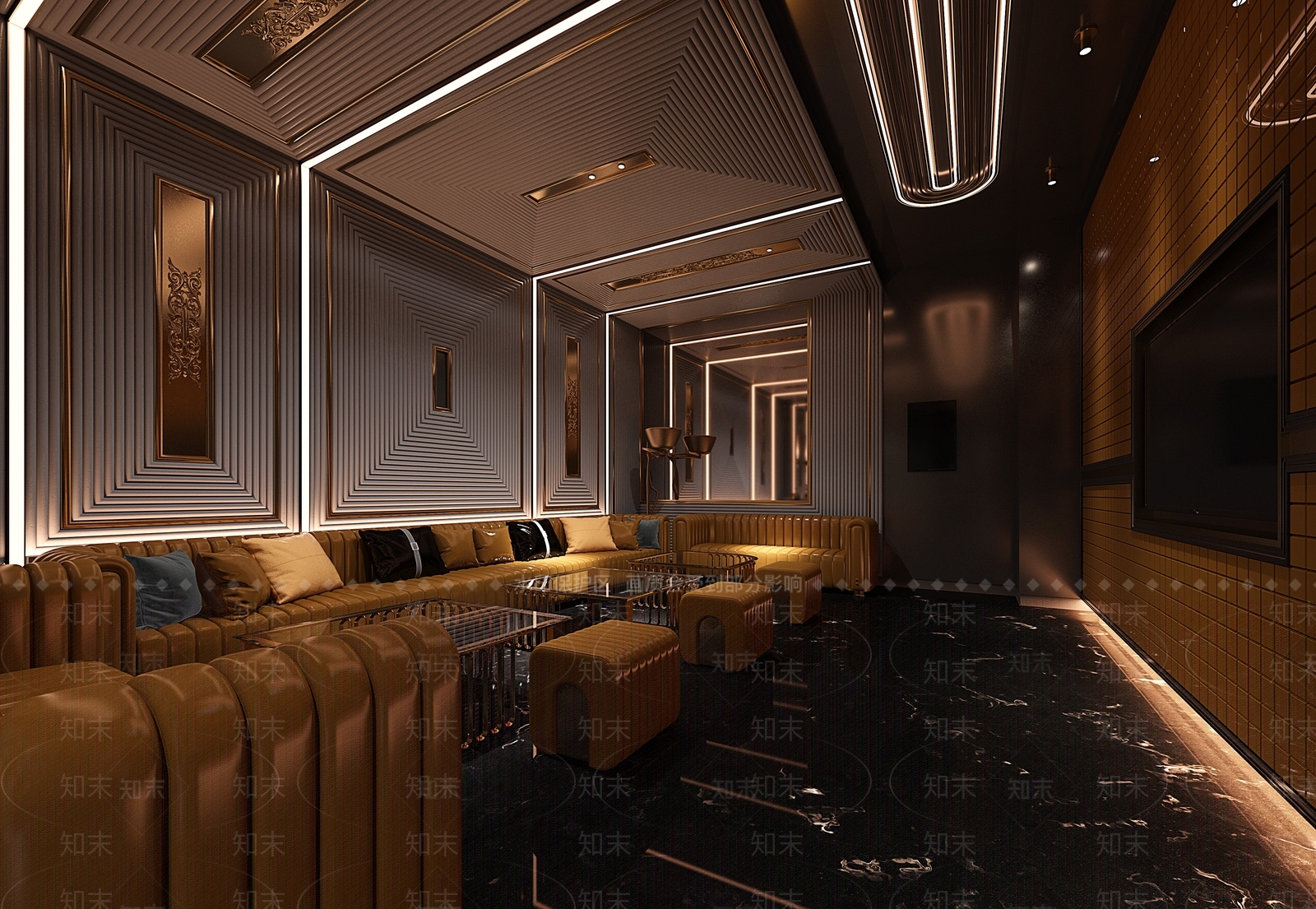 现代KTV包厢3D模型下载【ID:1138512024】