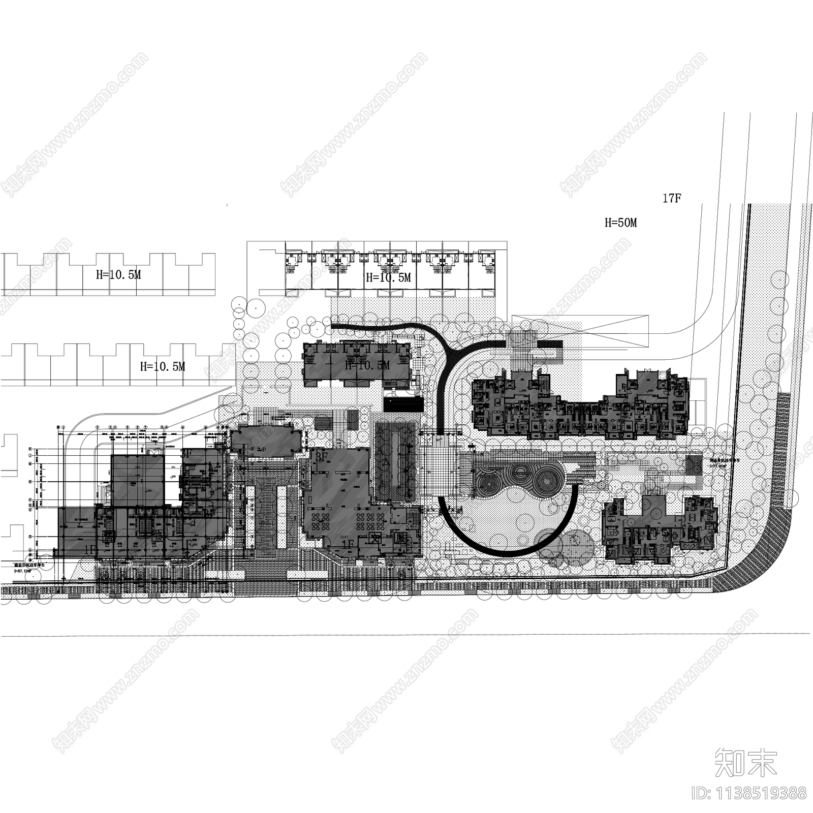 张唐东原惠南示范区景观平面图施工图下载【ID:1138519388】
