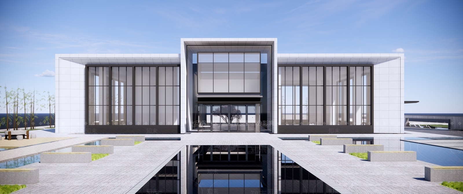 现代党建展厅SU模型下载【ID:1138531248】
