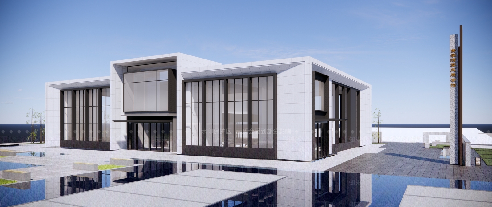 现代党建展厅SU模型下载【ID:1138531248】