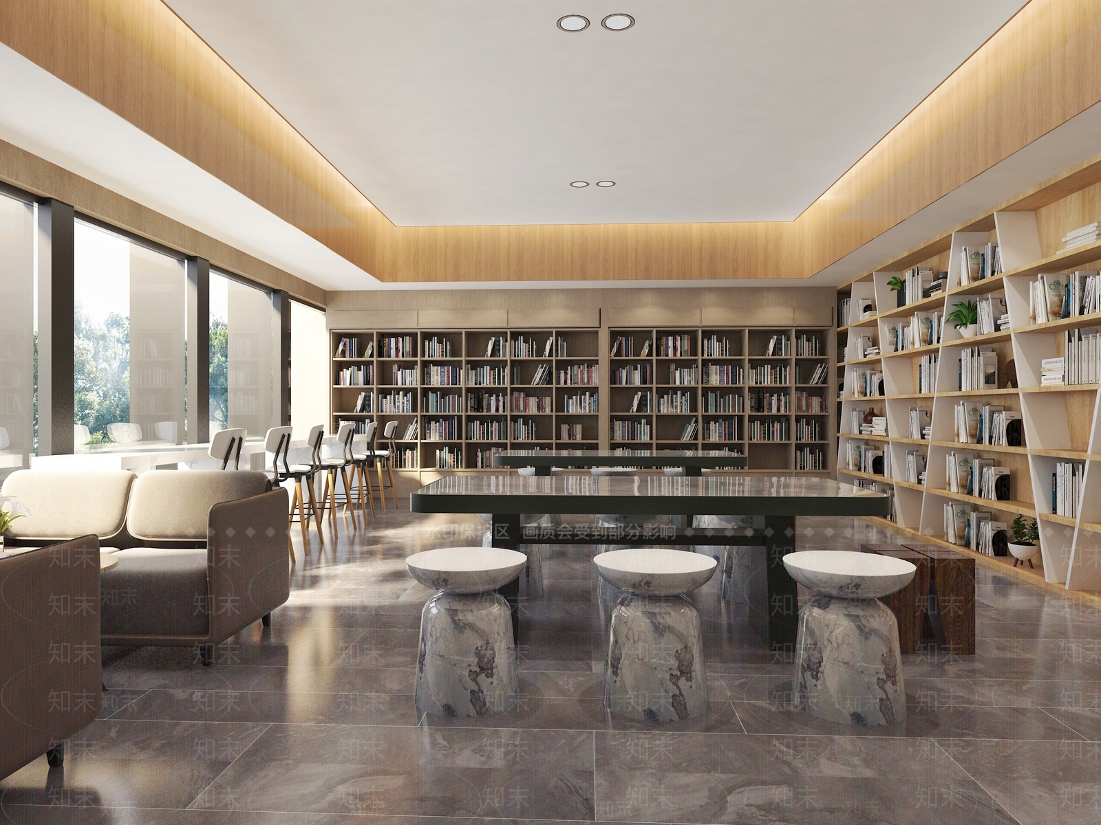 新中式图书室3D模型下载【ID:1138535892】