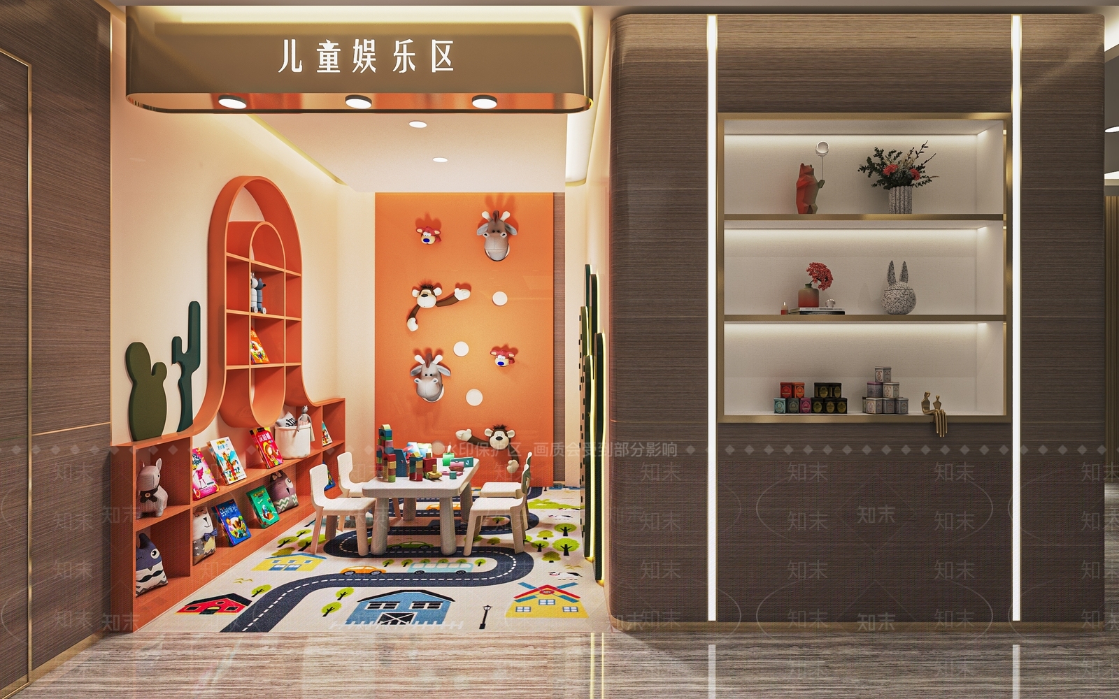 现代儿童娱乐室SU模型下载【ID:1138551899】