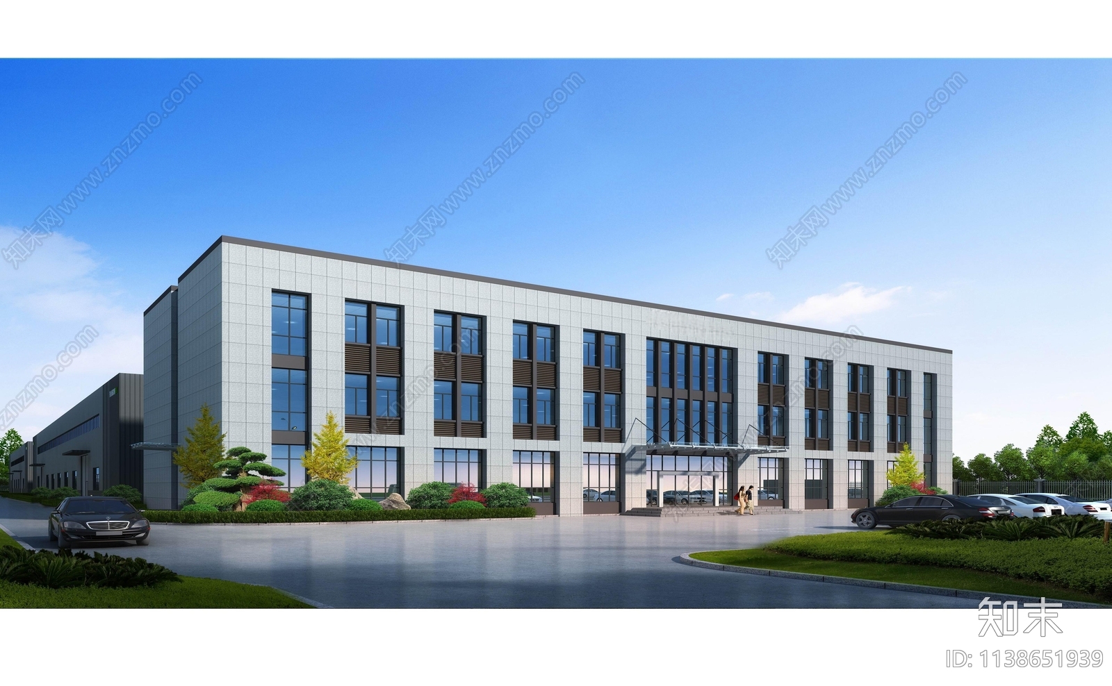 三层办公楼施工图下载【ID:1138651939】