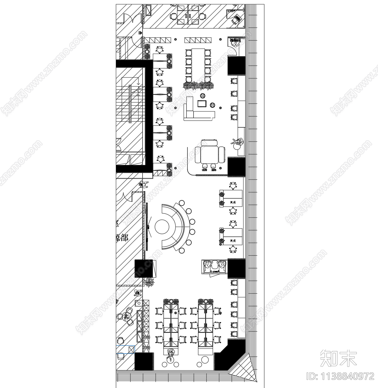 现代共享移动办公空间cad施工图下载【ID:1138840972】