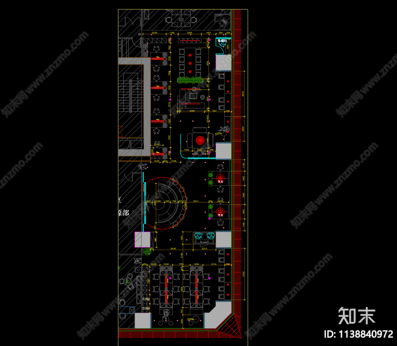 现代共享移动办公空间cad施工图下载【ID:1138840972】