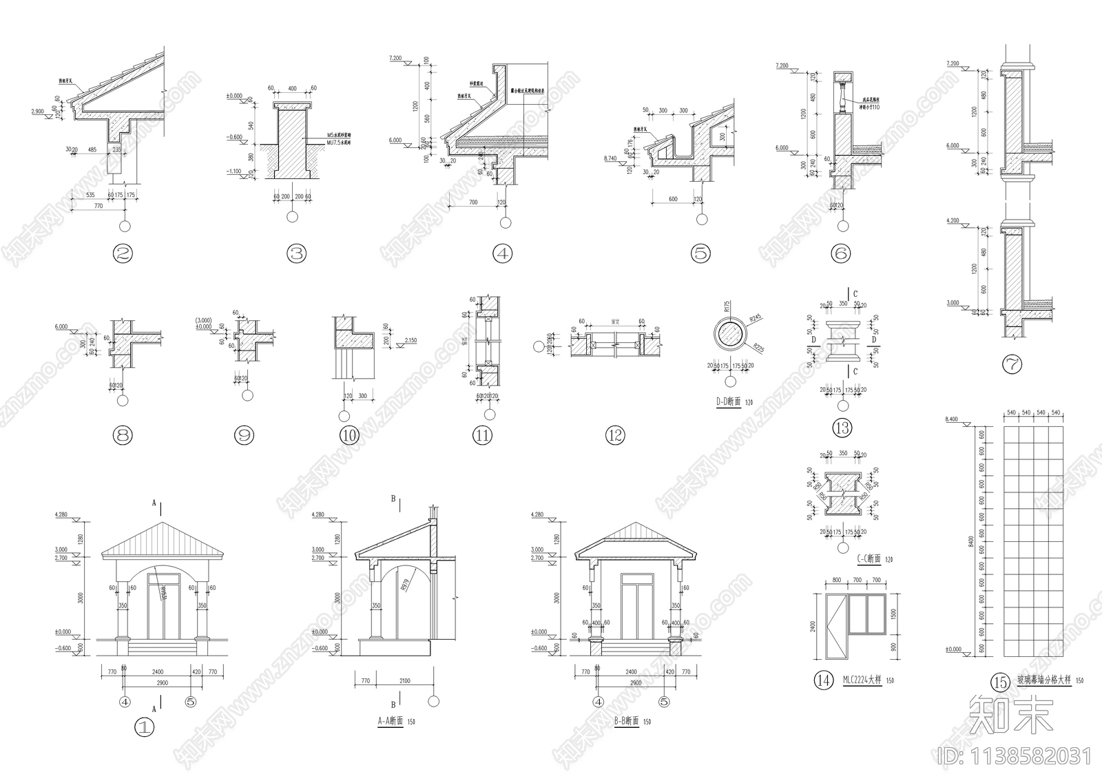 三层农村别墅自建房建筑施工图下载【ID:1138582031】