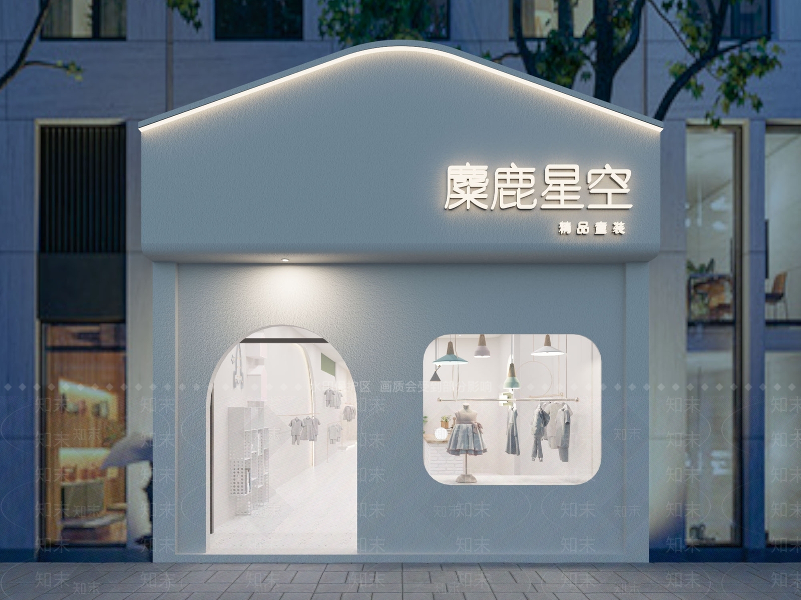 现代服装店3D模型下载【ID:1138592508】