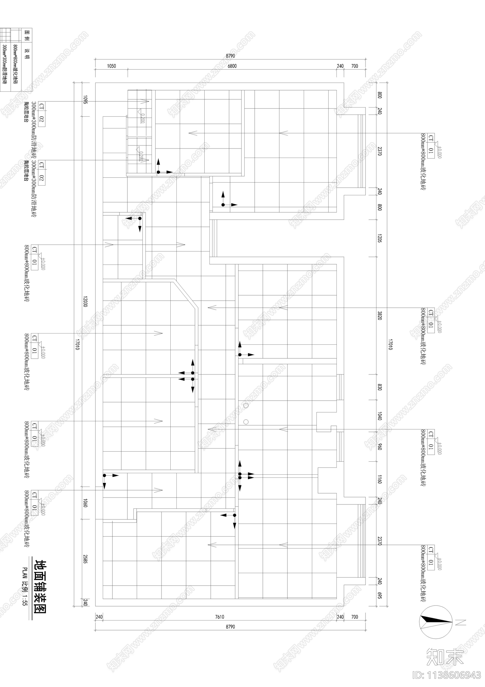 24小时自助棋牌室cad施工图下载【ID:1138606943】