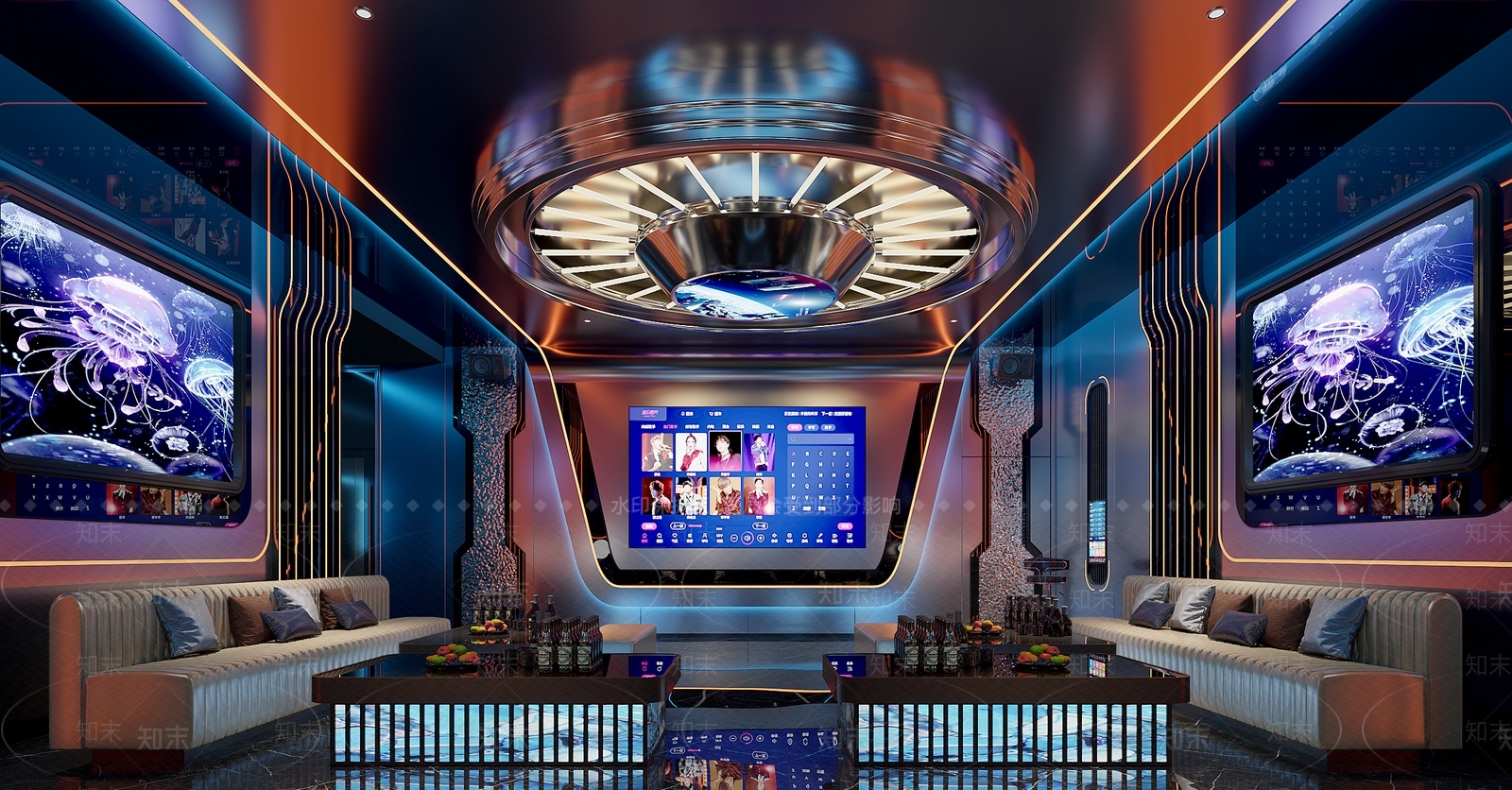 现代KTV包间3D模型下载【ID:1138607338】