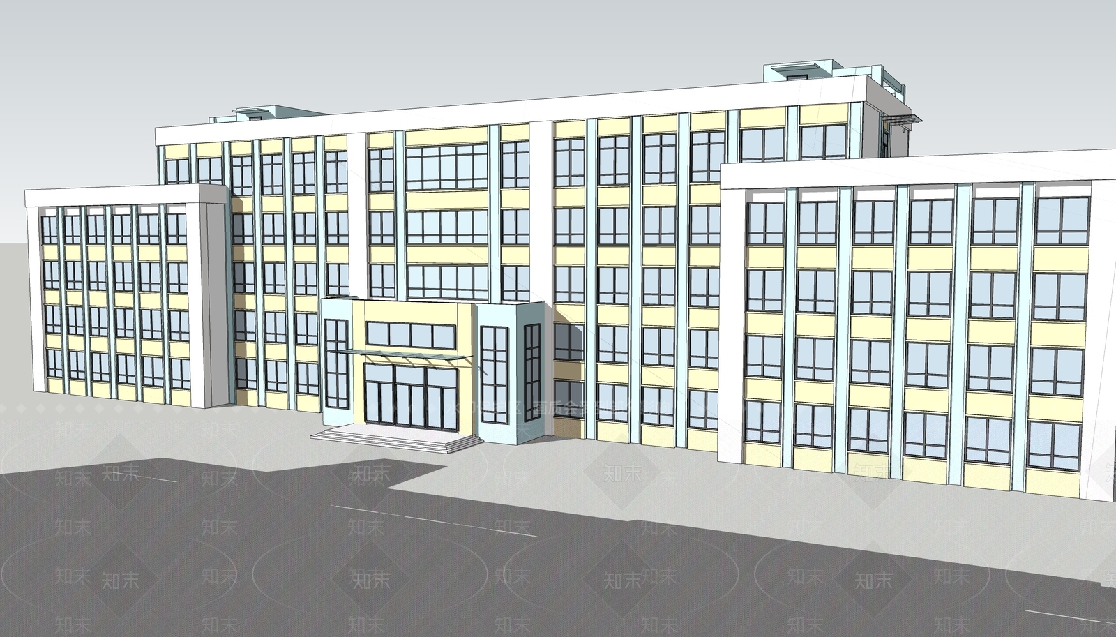 小东西学校SU模型下载【ID:1138608156】