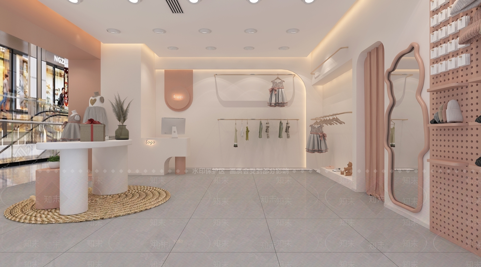 现代服装鞋店3D模型下载【ID:1138611915】