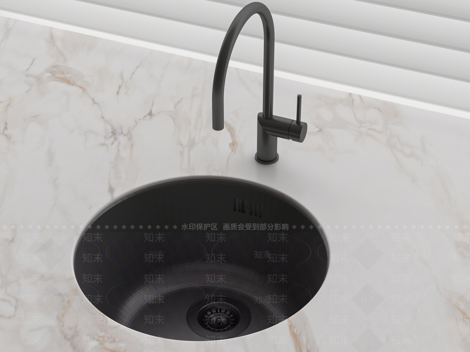 水槽3D模型下载【ID:1138616270】