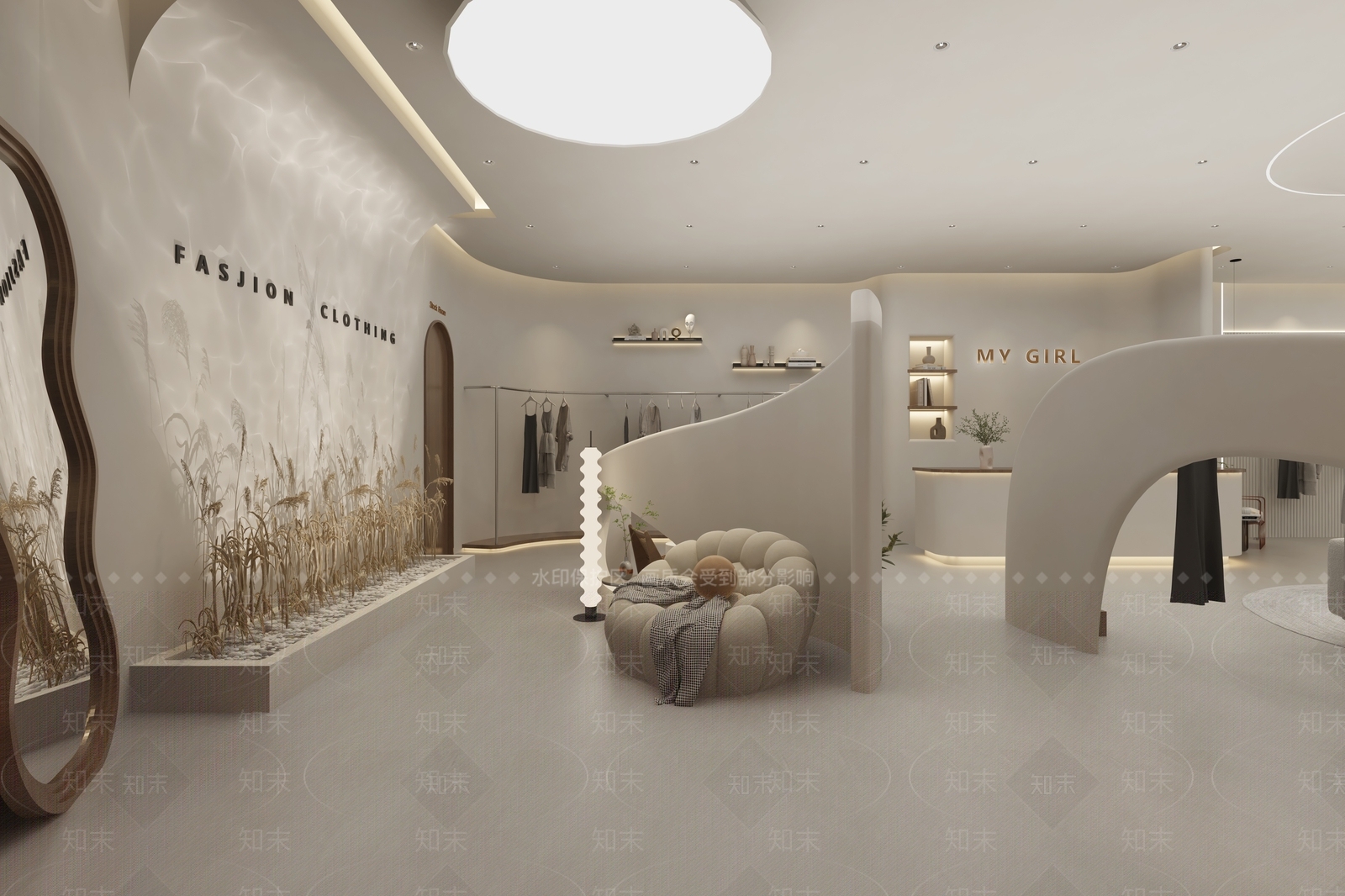 现代服装店3D模型下载【ID:1138616862】