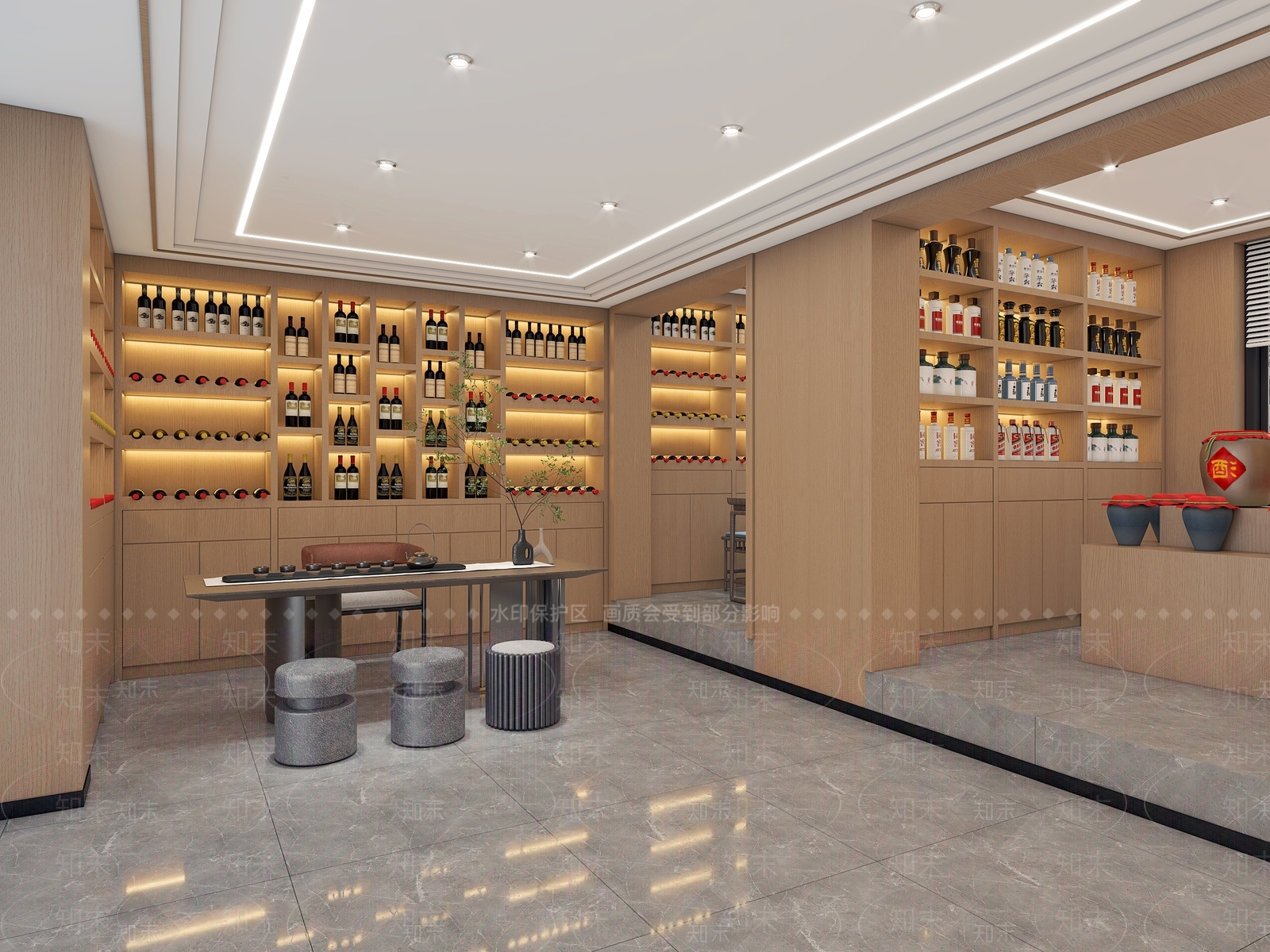 现代烟酒店3D模型下载【ID:1138629538】